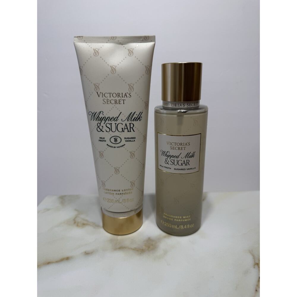 Victoria’s Secret Body Spray & Body Lotion Set - Whipped Milk & Sugar NWT